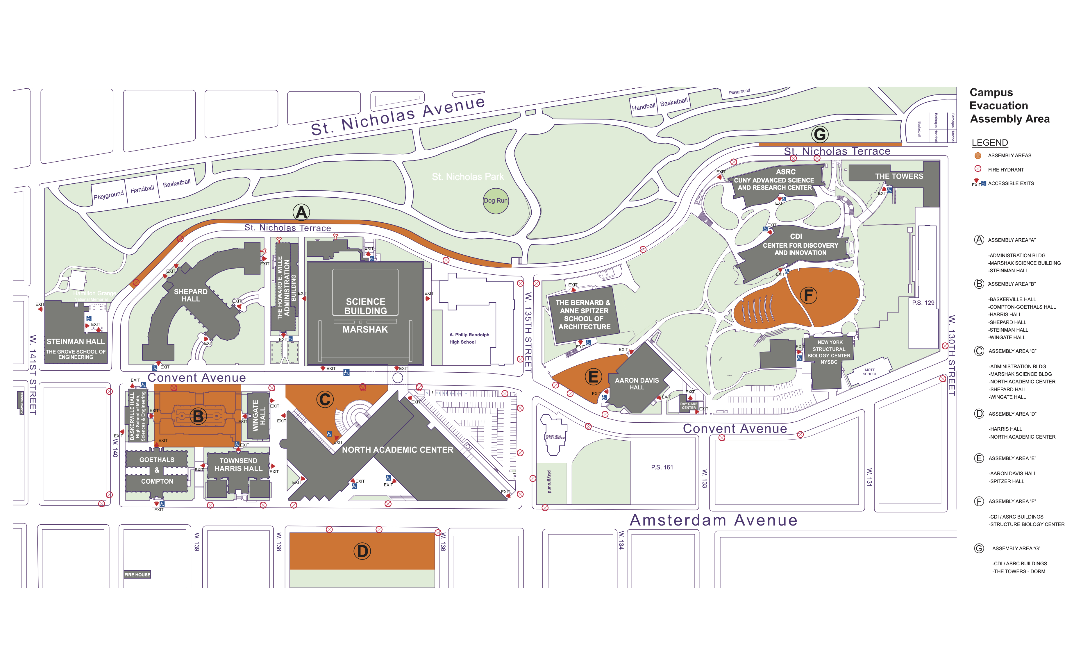 Campus Map   Assembly Areas   Complete Campus 